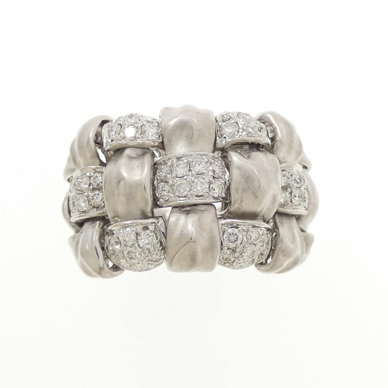 K18WG ダイヤモンド リング 0.83CT