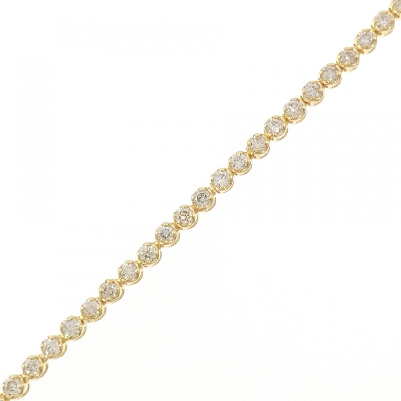 K18YG ダイヤモンド ブレスレット 1.06CT