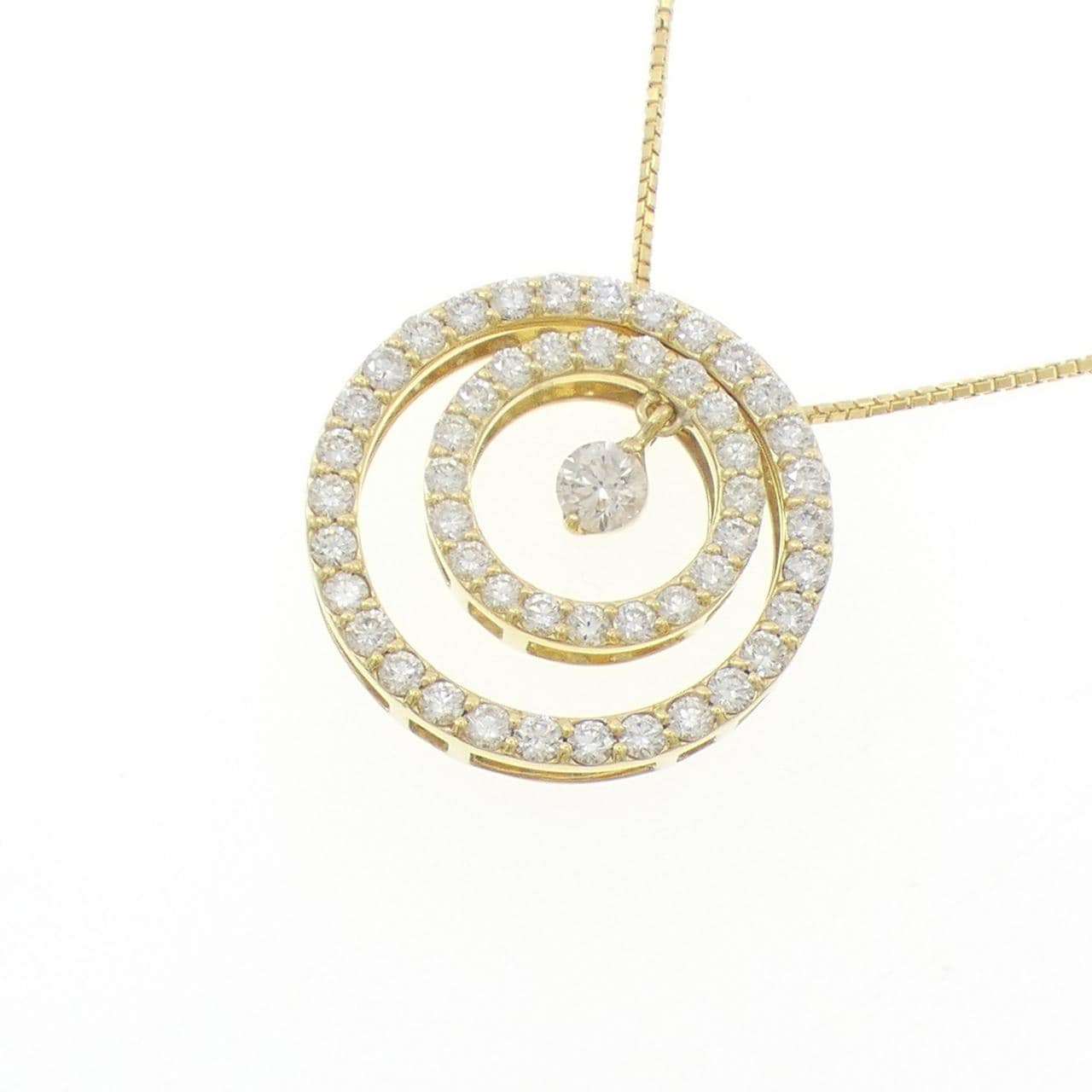 K18YG ダイヤモンド ネックレス 0.97CT