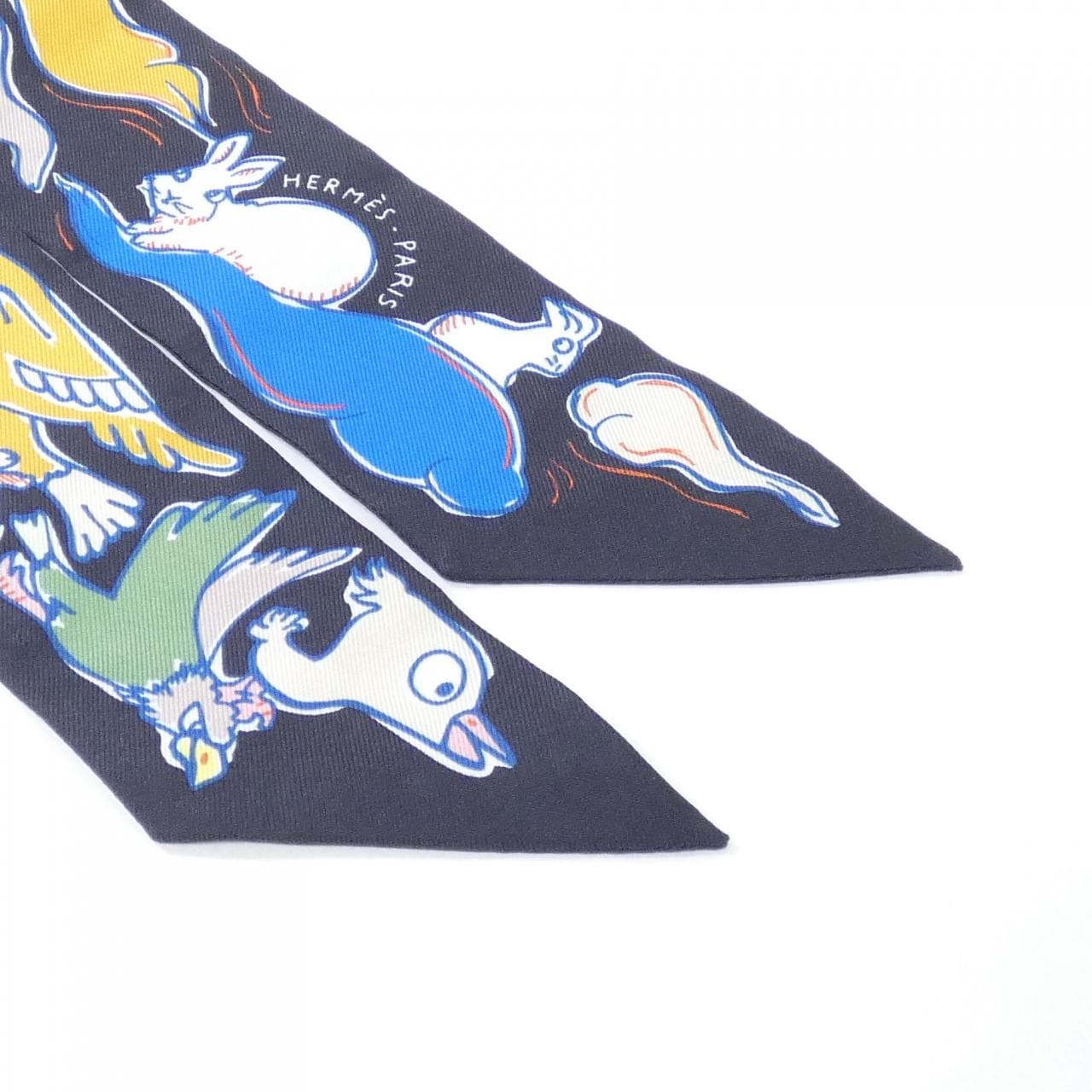 [Unused items] HERMES MILLE ET UN LAPIS Twilly 064007S Scarf