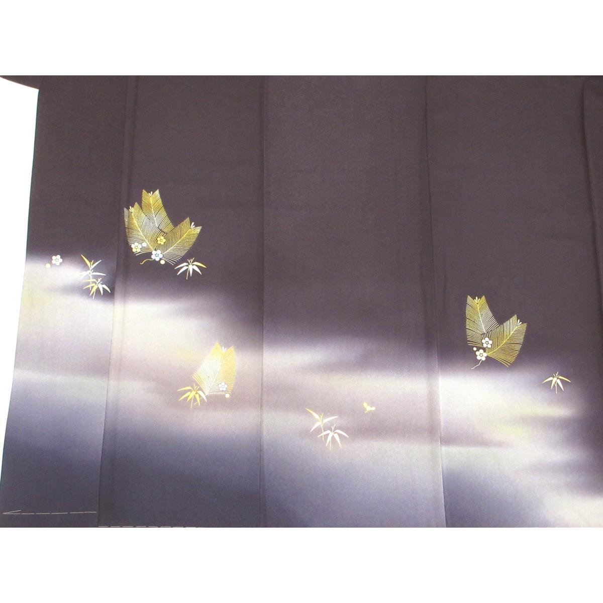 [未使用品] Homongi 金色友禪模糊染色