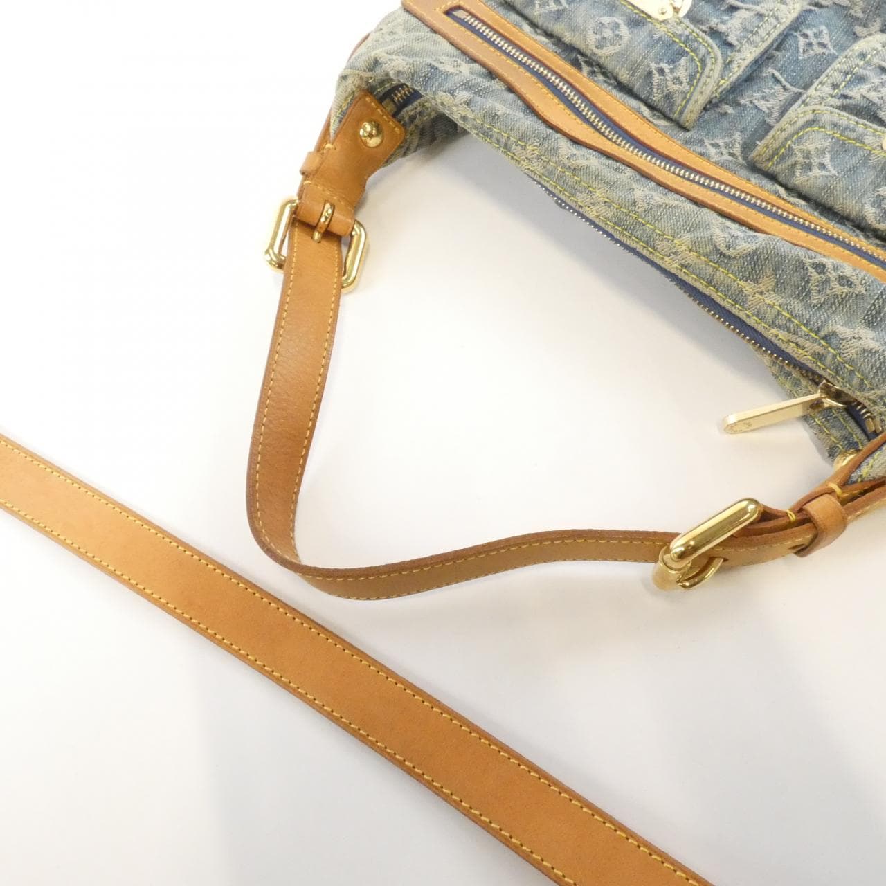 ルイヴィトン モノグラム デニム バギー PM M95049+J54316 ショルダーバッグ