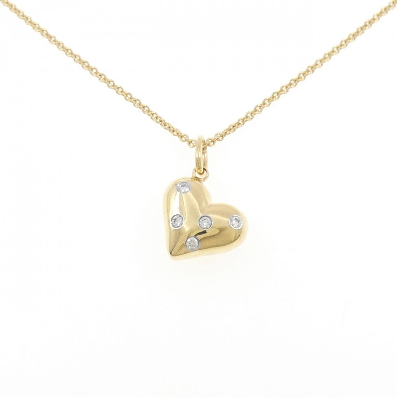 ティファニー ドッツ ピンチドハート ネックレス