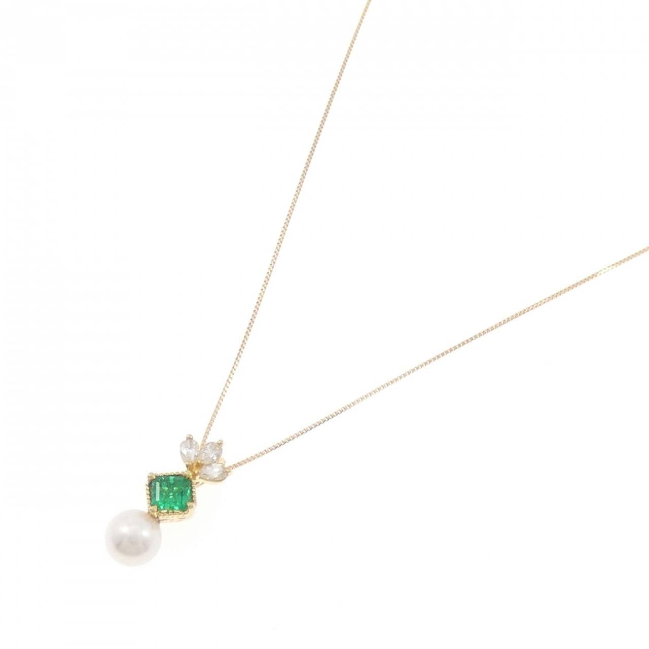 K18YG カラーストーン ネックレス