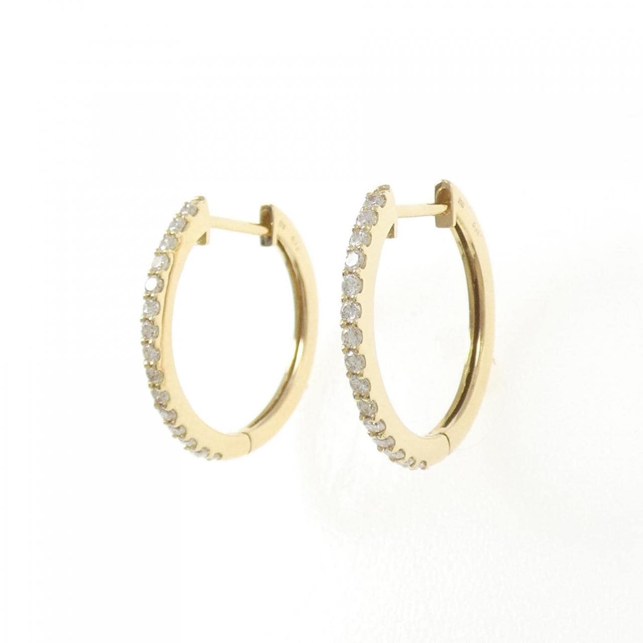 [再加工款] K18YG钻石耳环0.30CT