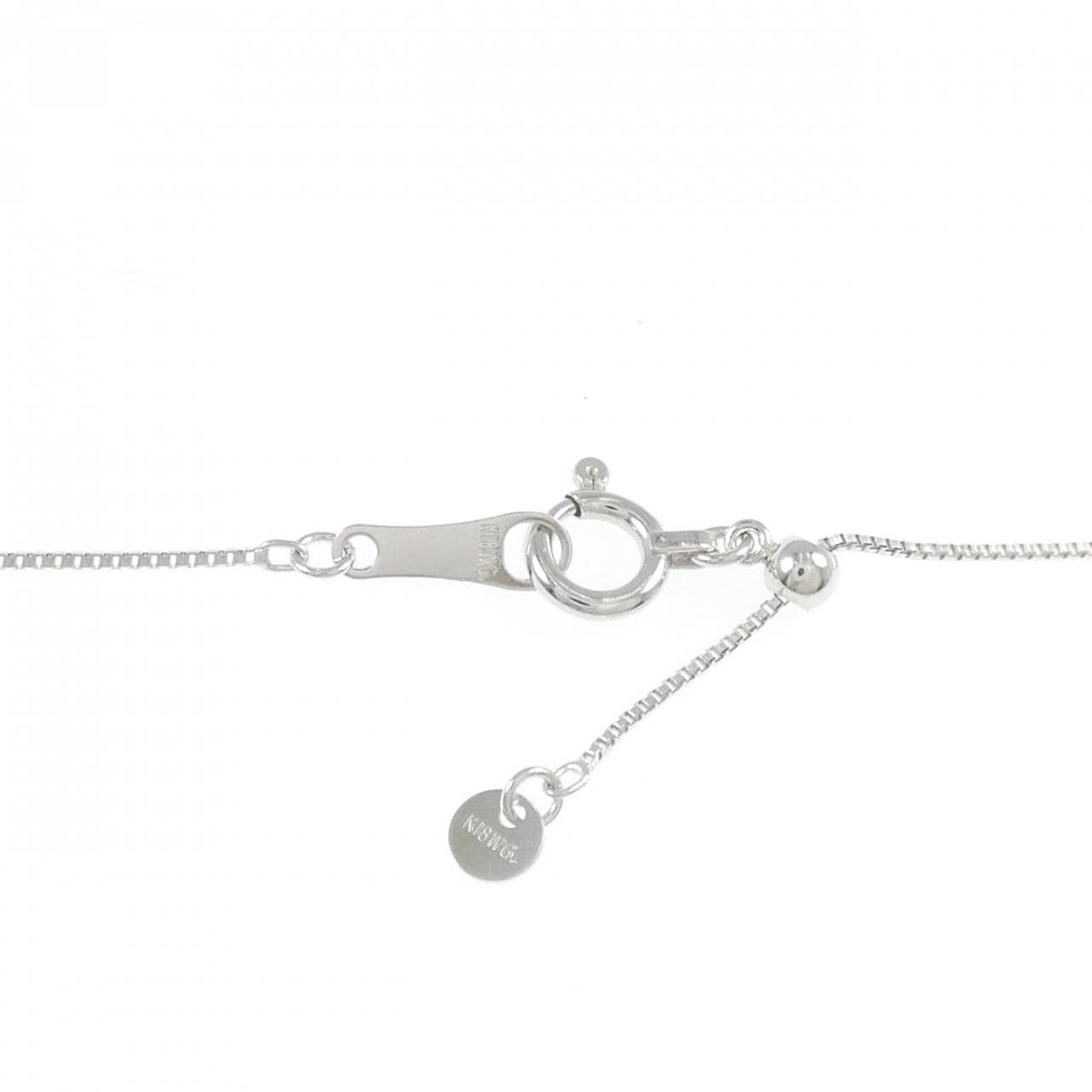 K18WG ダイヤモンド ネックレス 0.34CT