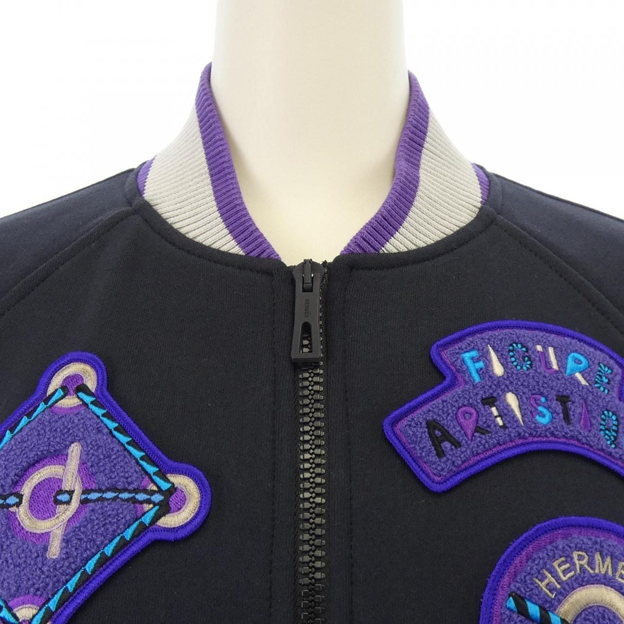 エルメス HERMES FIGURE ARTISTIQUE VARSITY EMBROIDE 3H4208DD ブルゾン