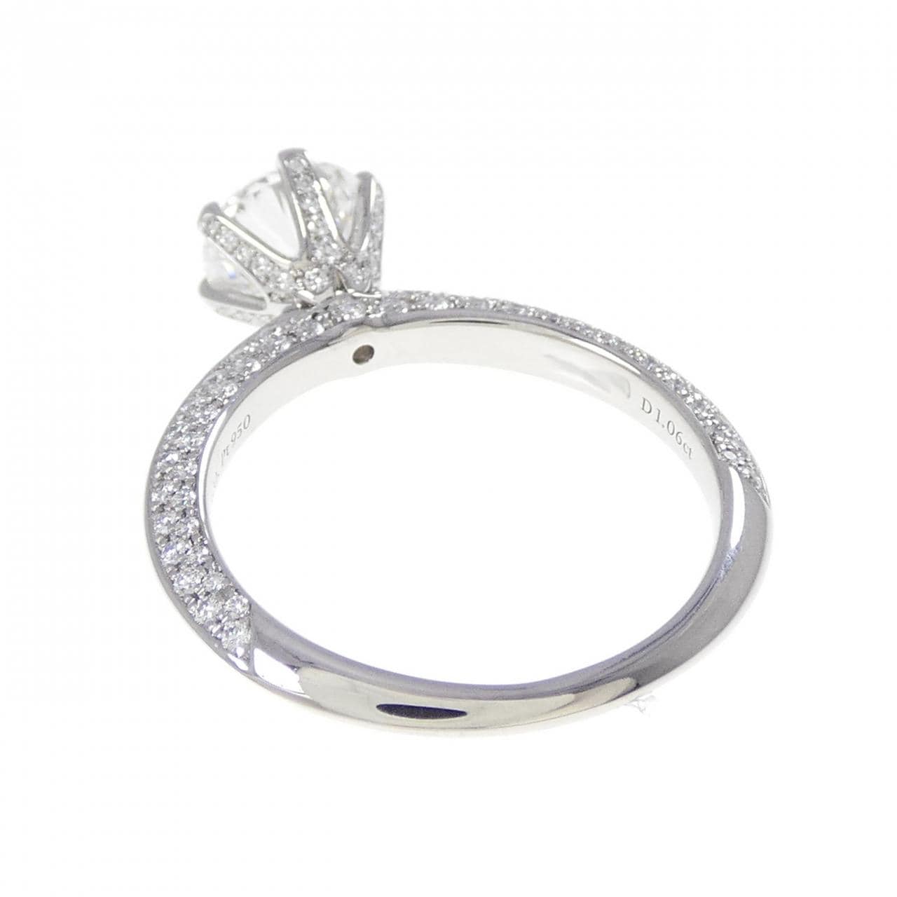 ティファニー パヴェ ティファニーセッティング リング 1.06CT F VS1 3EXT