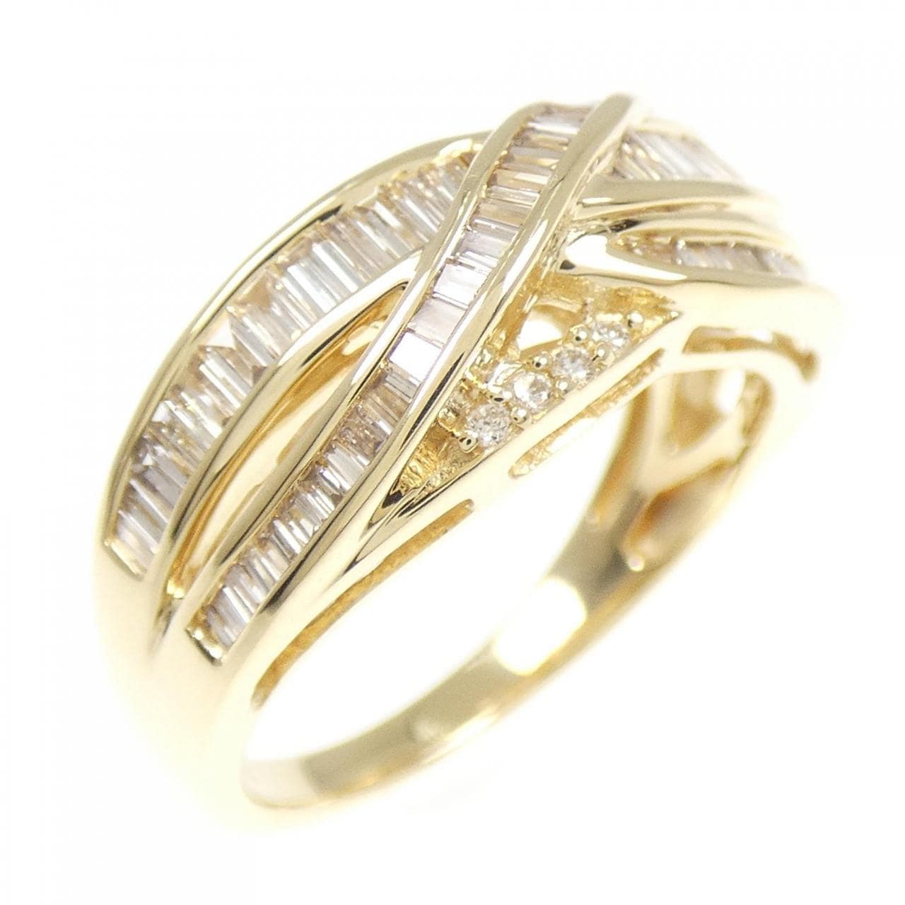 K18YG ダイヤモンド リング 0.70CT