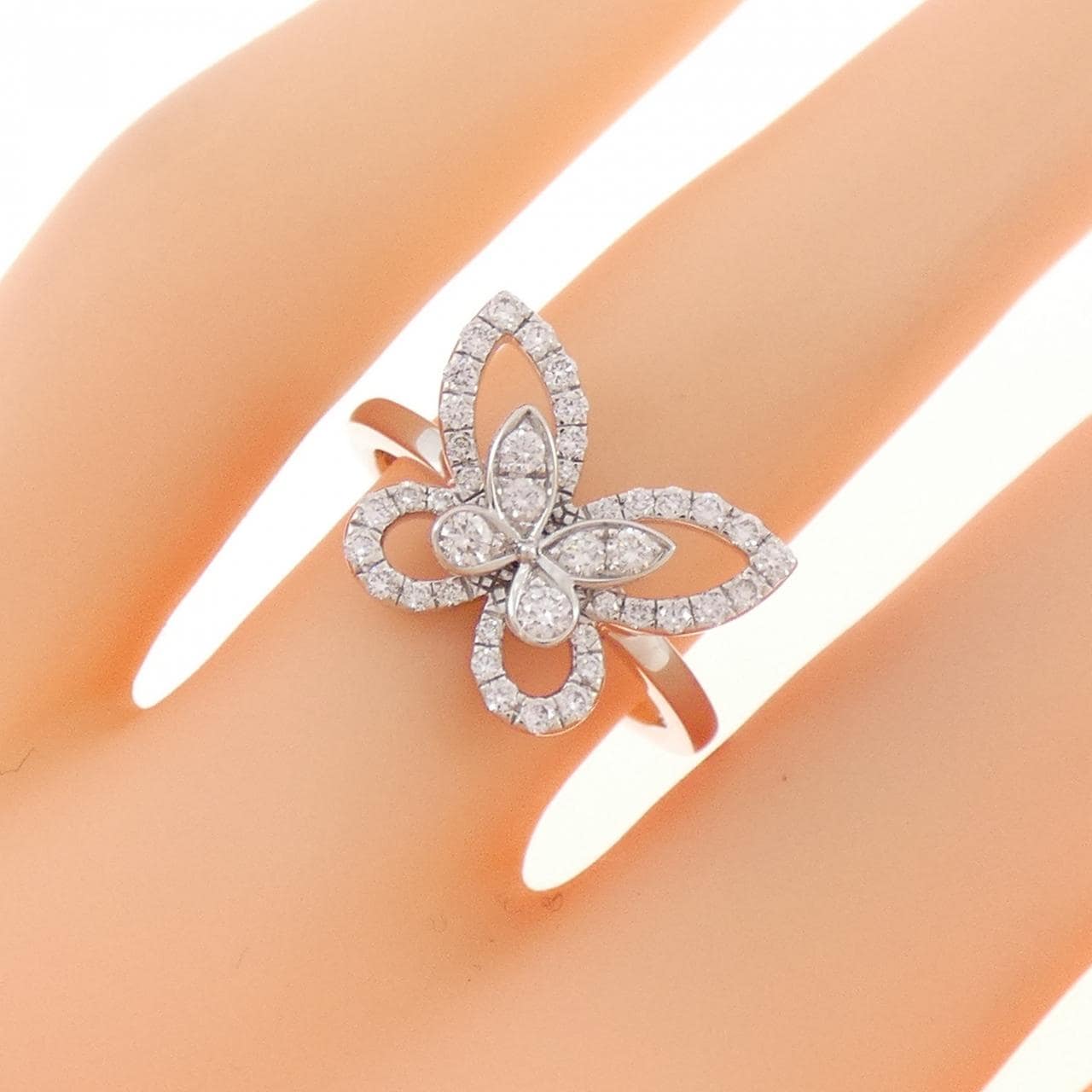 グラフ バタフライ シルエット ミニ リング