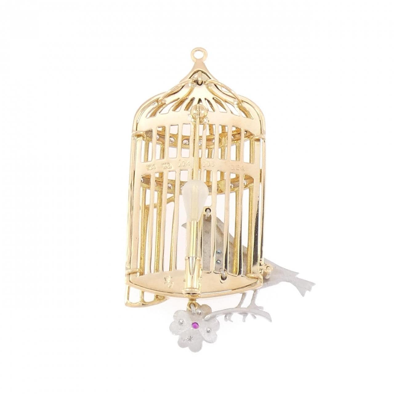 水野薫子 ルビー ブローチ 0.05CT