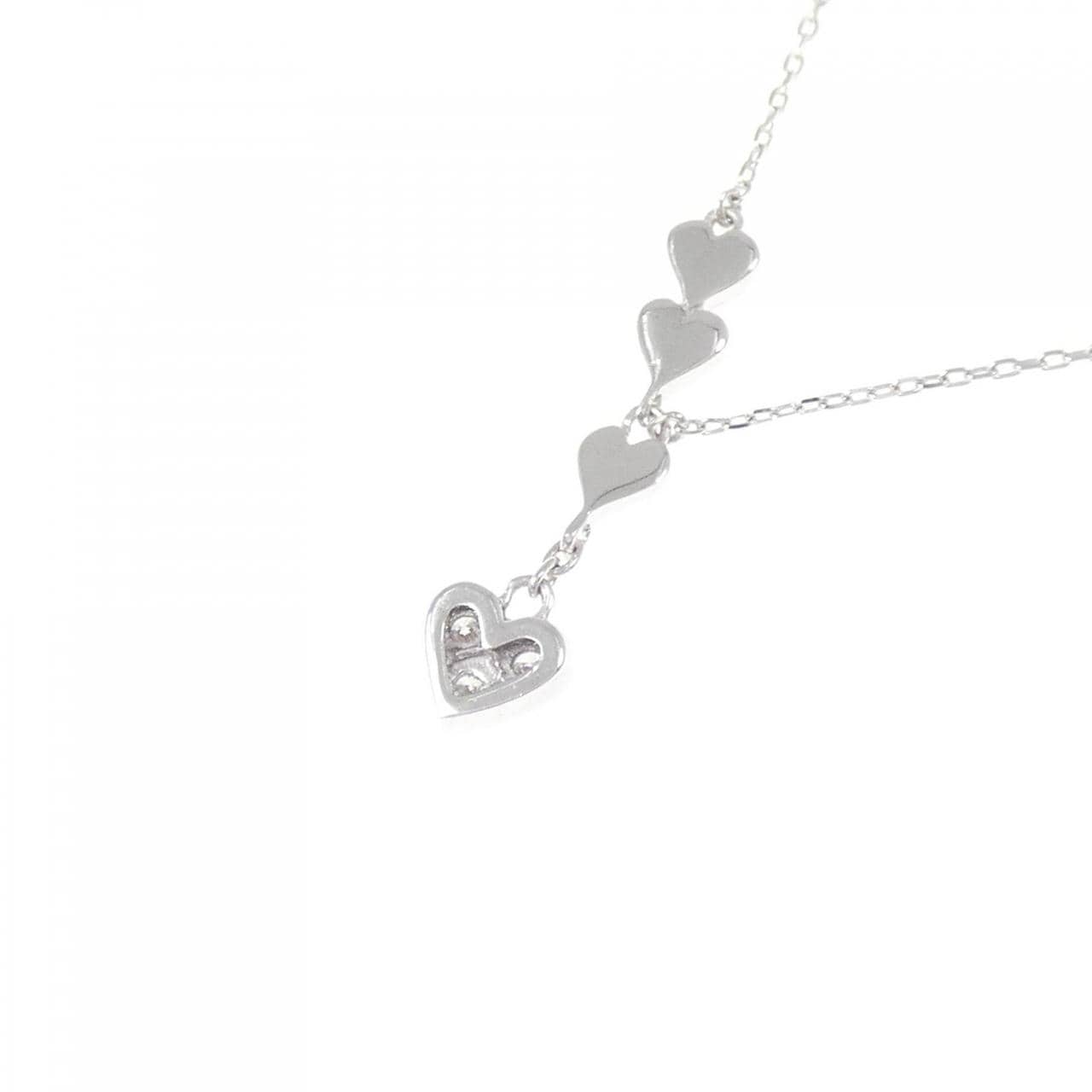 スタージュエリー ハート ダイヤモンド ネックレス 0.04CT
