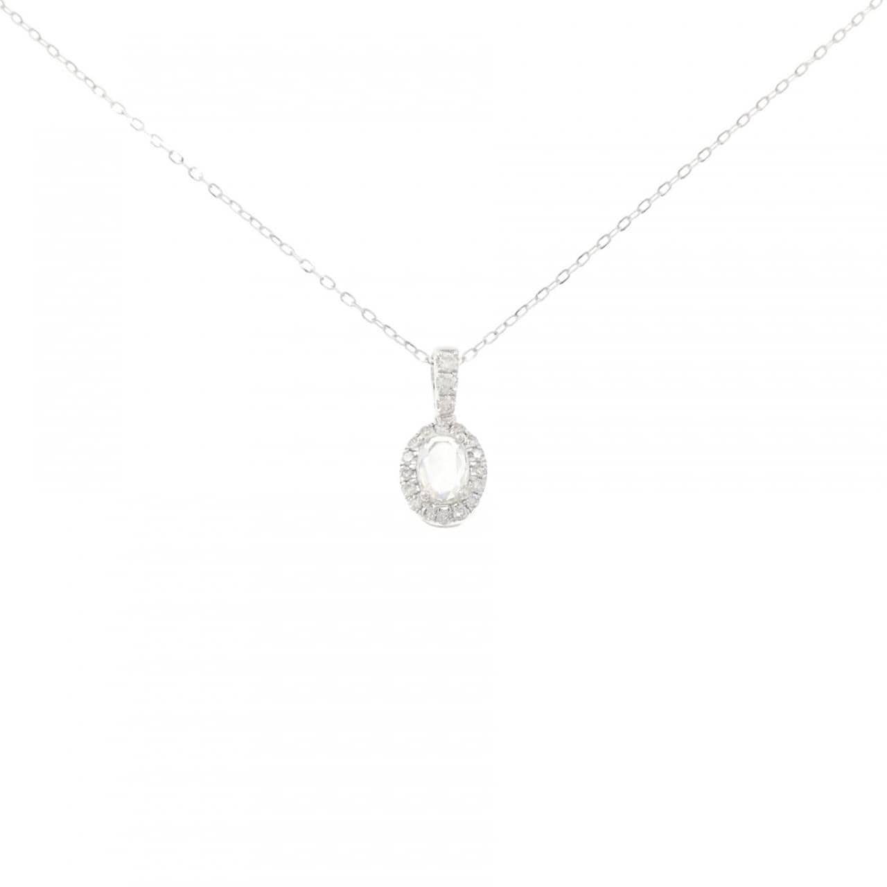 750WG/K18WG ダイヤモンド ネックレス 0.25CT