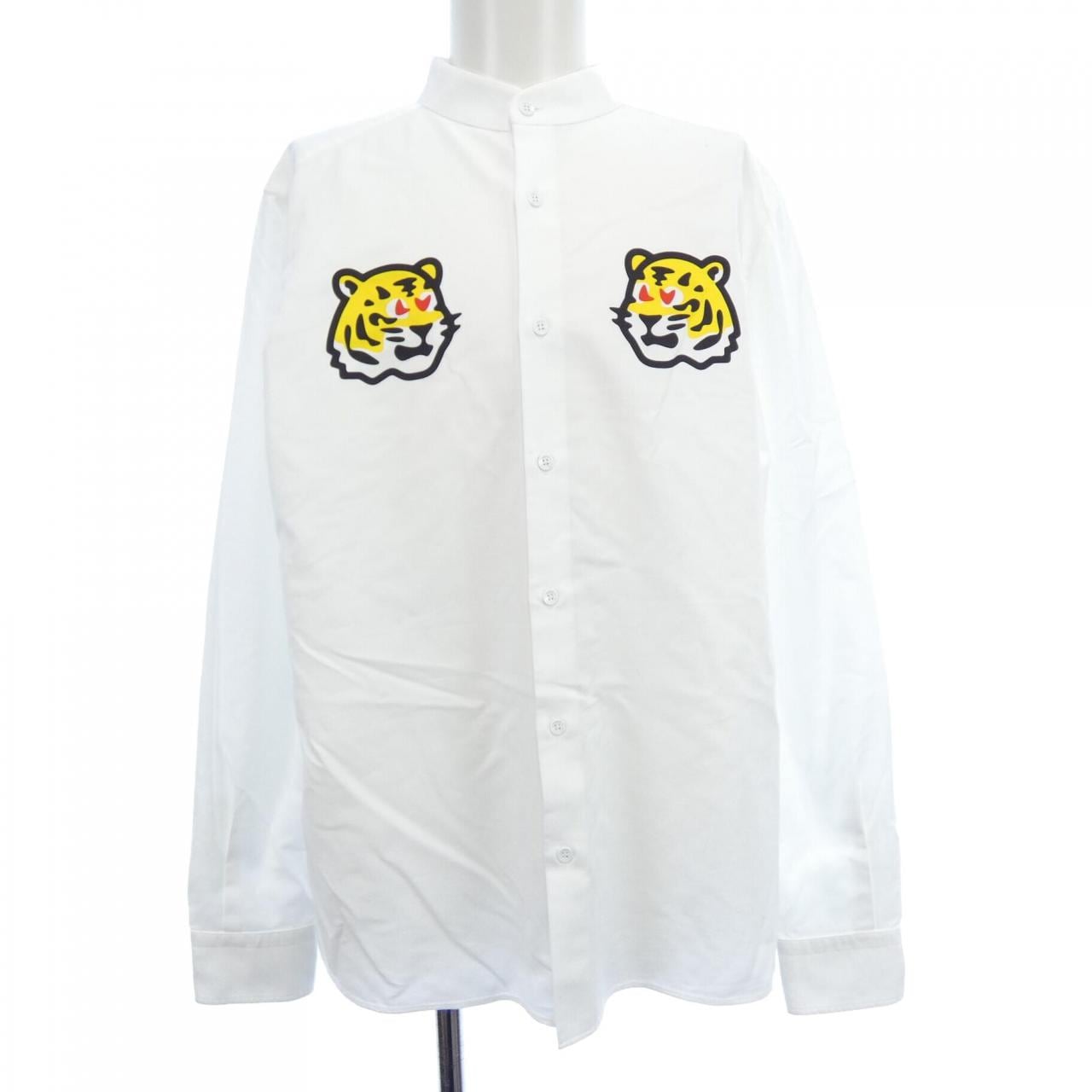 ルイヴィトン LOUIS VUITTON プリンテッドタイガーマンダリン HMS02WH78 シャツ