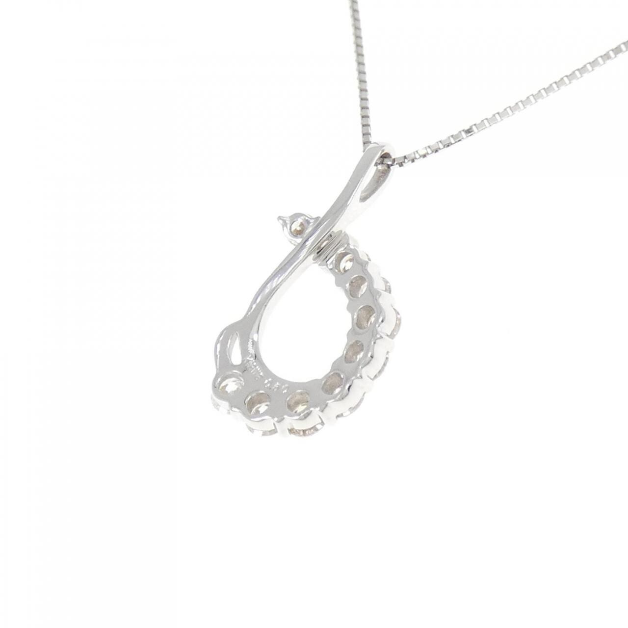 K18WG ダイヤモンド ネックレス 0.50CT