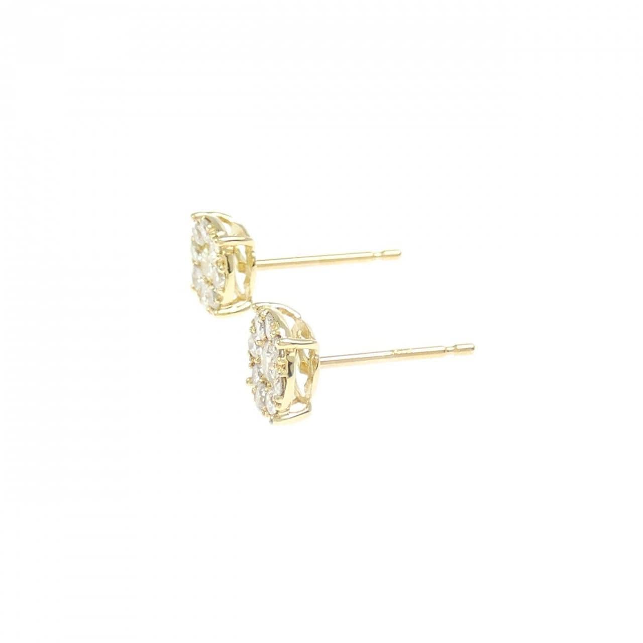 K18YG ダイヤモンド ピアス 0.32CT