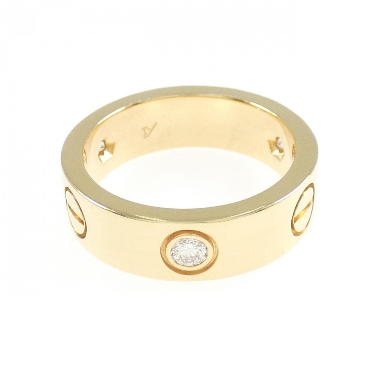 CARTIER LOVE half 鑽石指