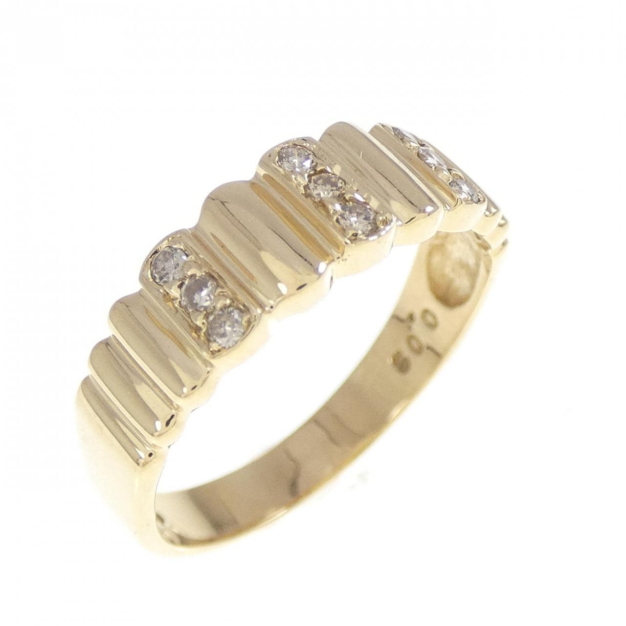 K18YG ダイヤモンド リング 0.09CT