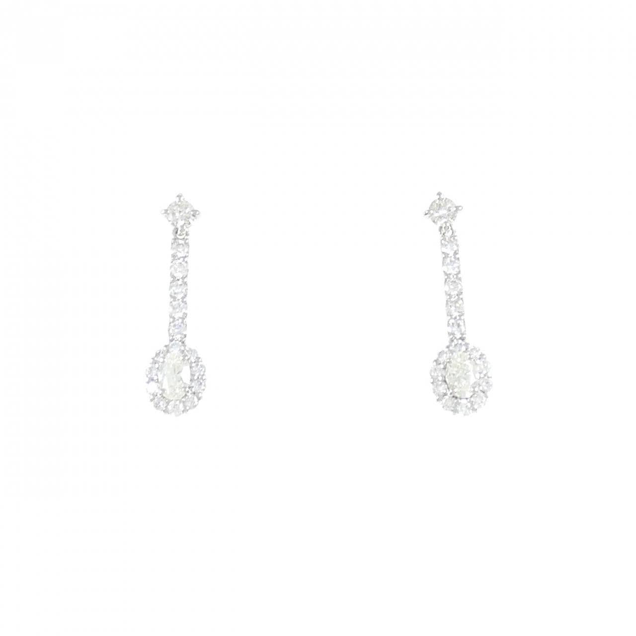 [BRAND NEW] PT900 Diamond earrings 0.60CT