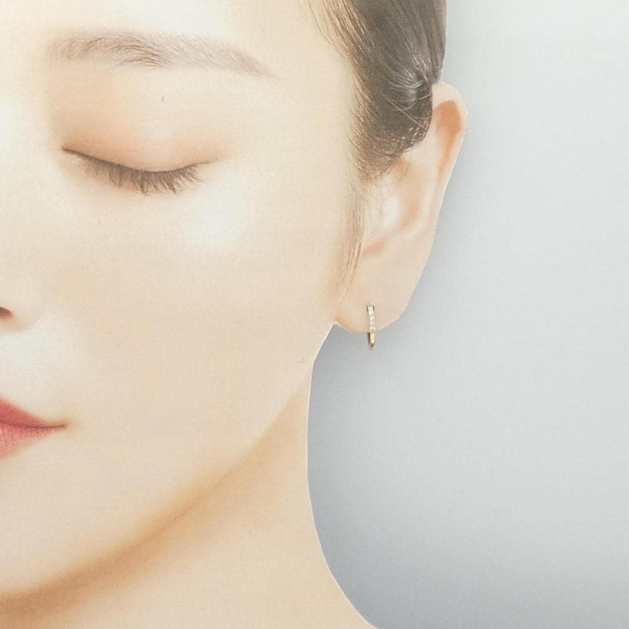 【リメイク】K18YG ダイヤモンド ピアス 0.10CT