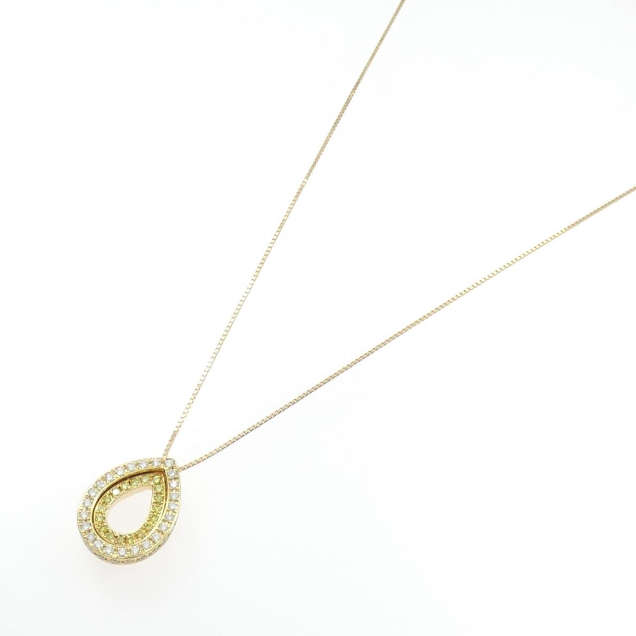 K18YG ダイヤモンド ネックレス 0.84CT