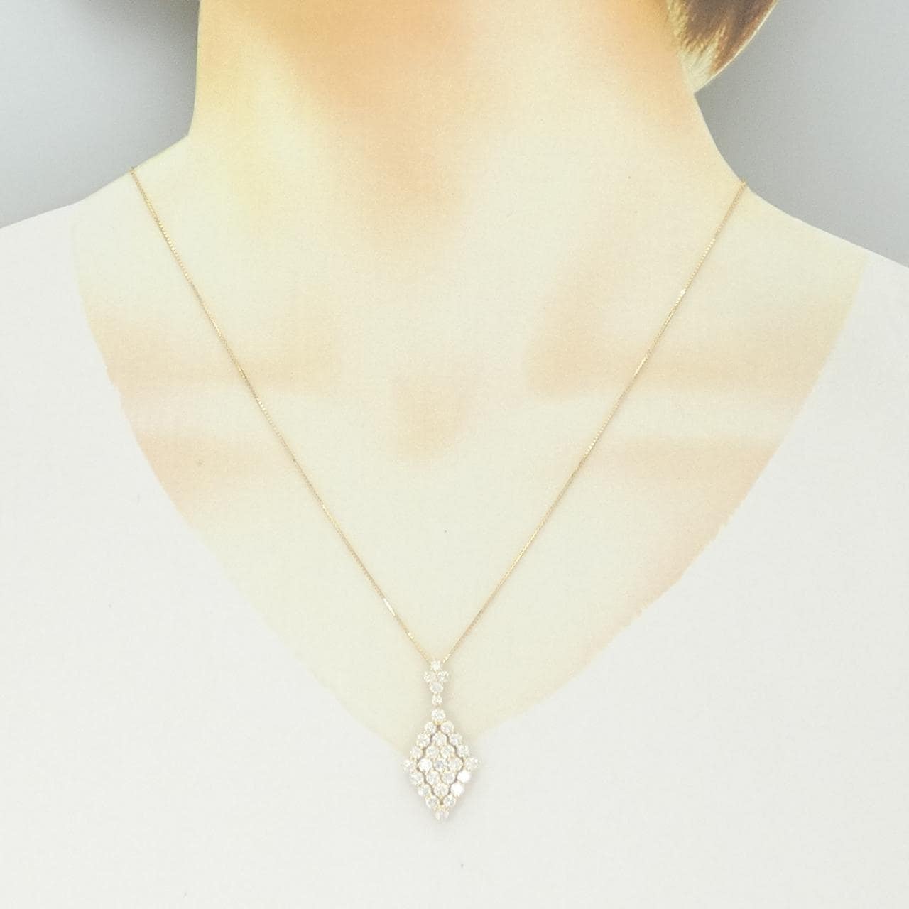 K18YG ダイヤモンド ネックレス 2.00CT