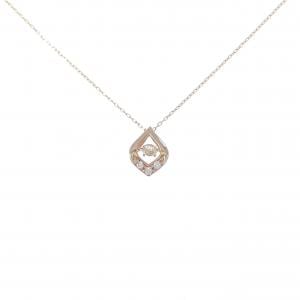 K18PG ダイヤモンド ネックレス 0.10CT