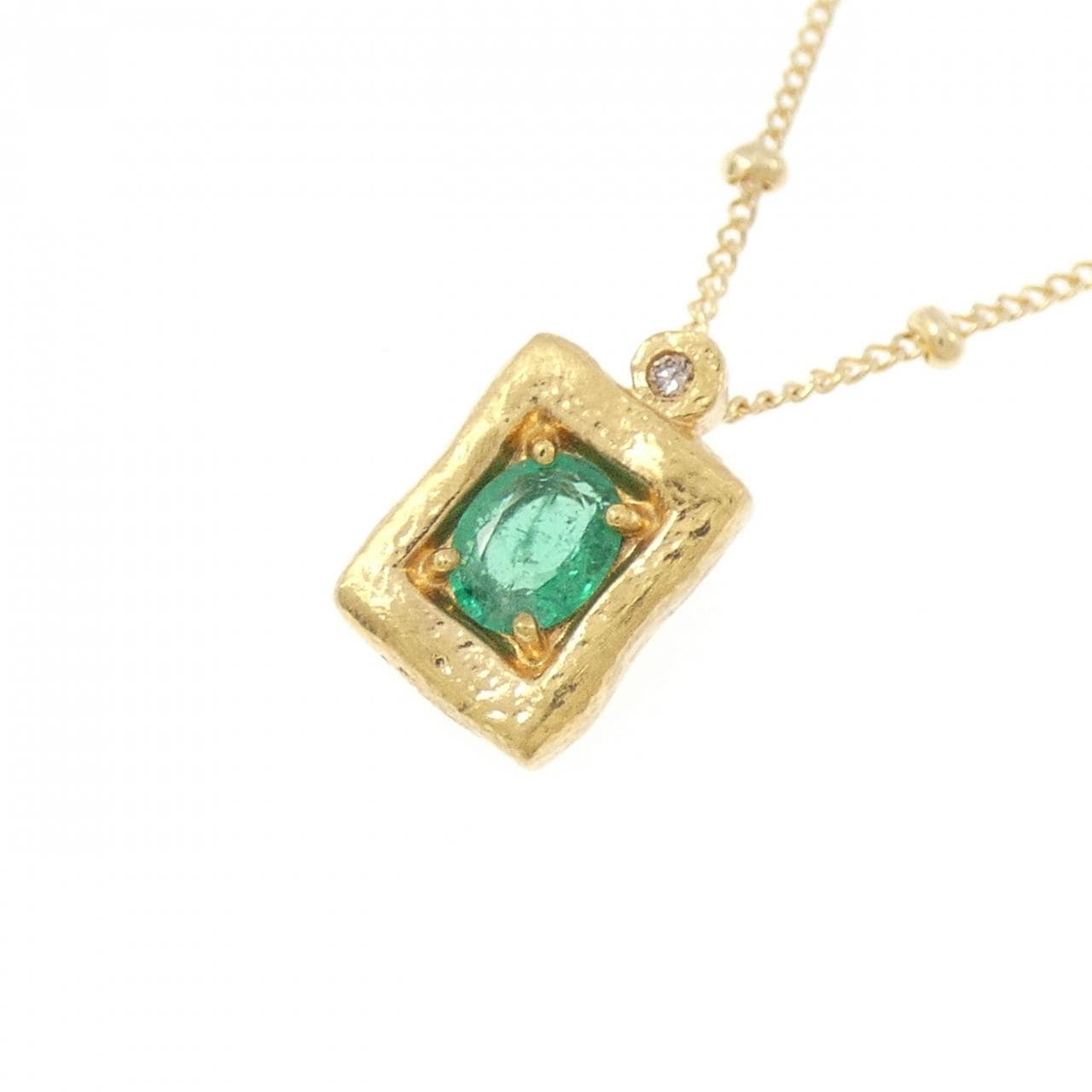 セイレーン　アズーロ エメラルド ネックレス 0.23CT