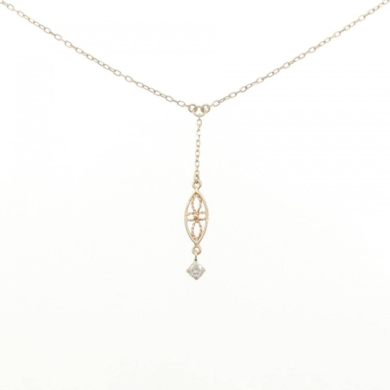 シエナ ロゼ ダイヤモンド ネックレス 0.05CT