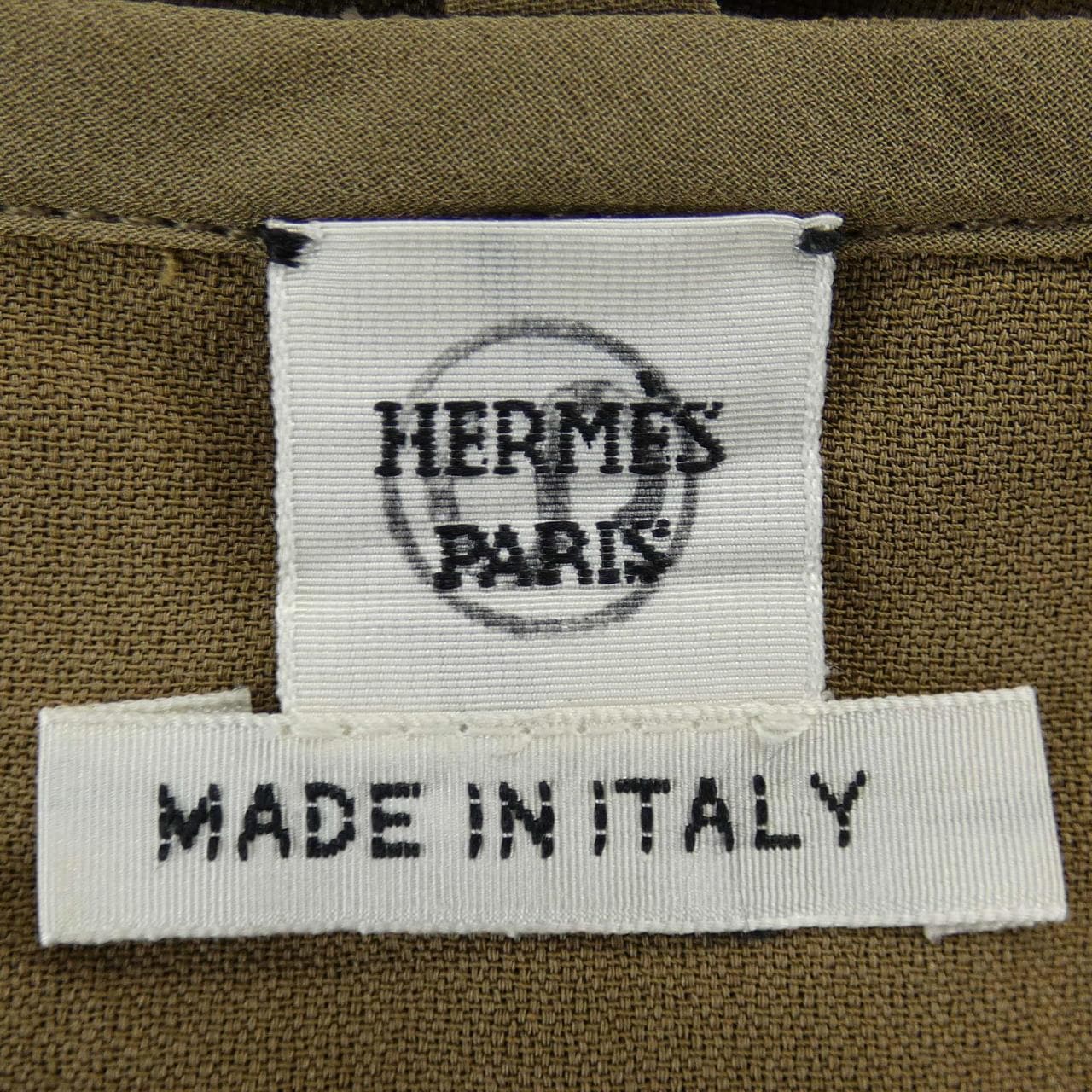 エルメス HERMES シルククレープ テクスチャードコットン 2H0611DI トップス