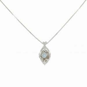 K18WG ダイヤモンド ネックレス 0.17CT