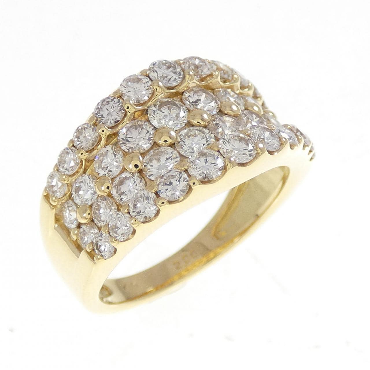 K18YG ダイヤモンド リング 2.00CT