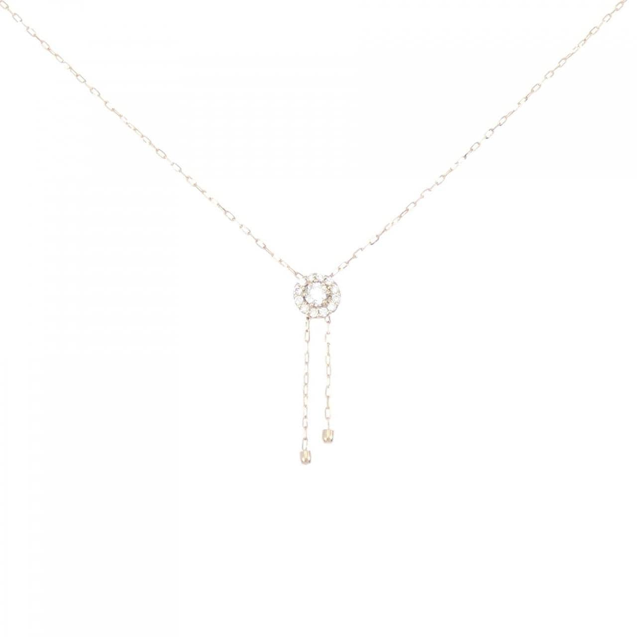 K18PG ダイヤモンド ネックレス 0.30CT