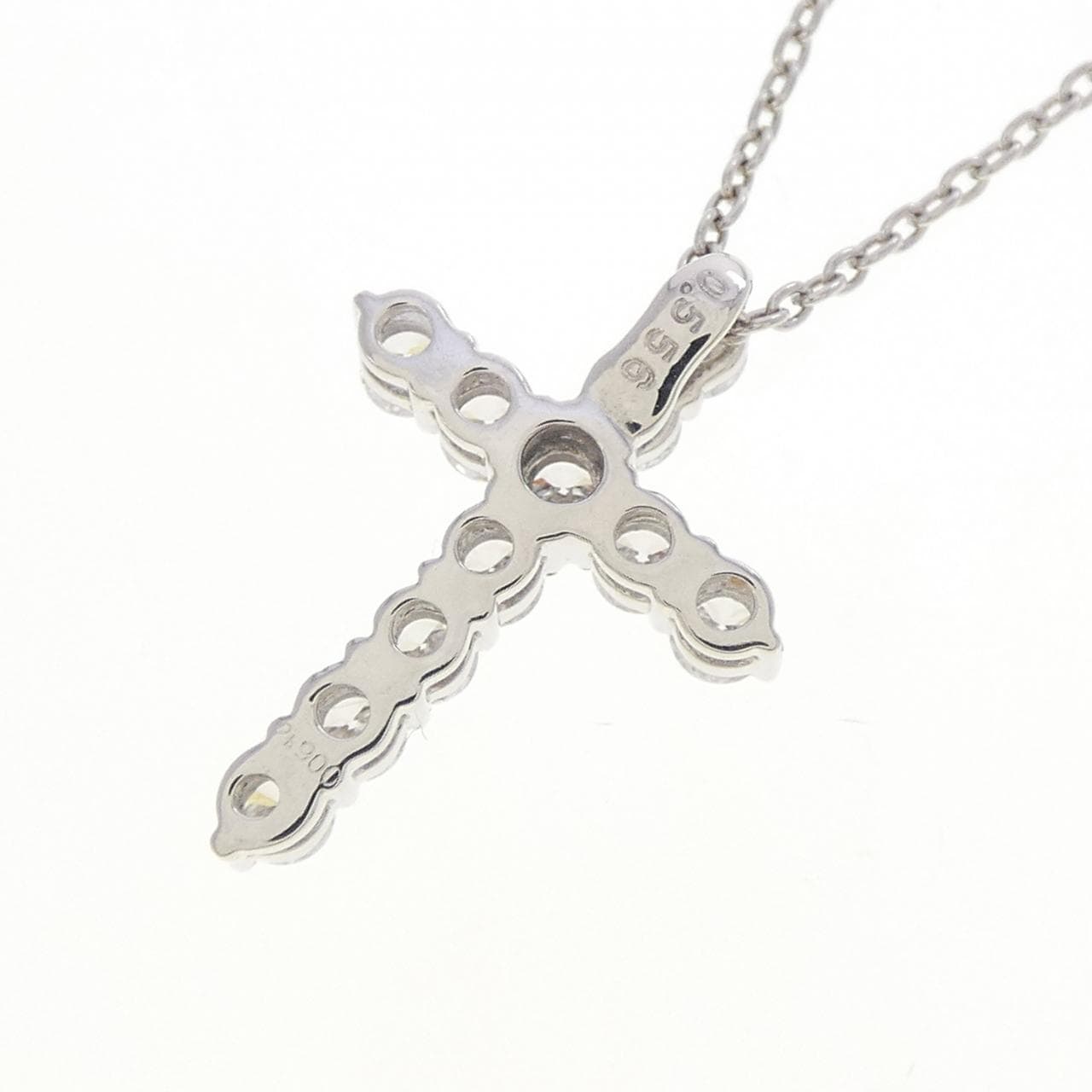 PT900/PT850 クロス ダイヤモンド ネックレス 0.556CT