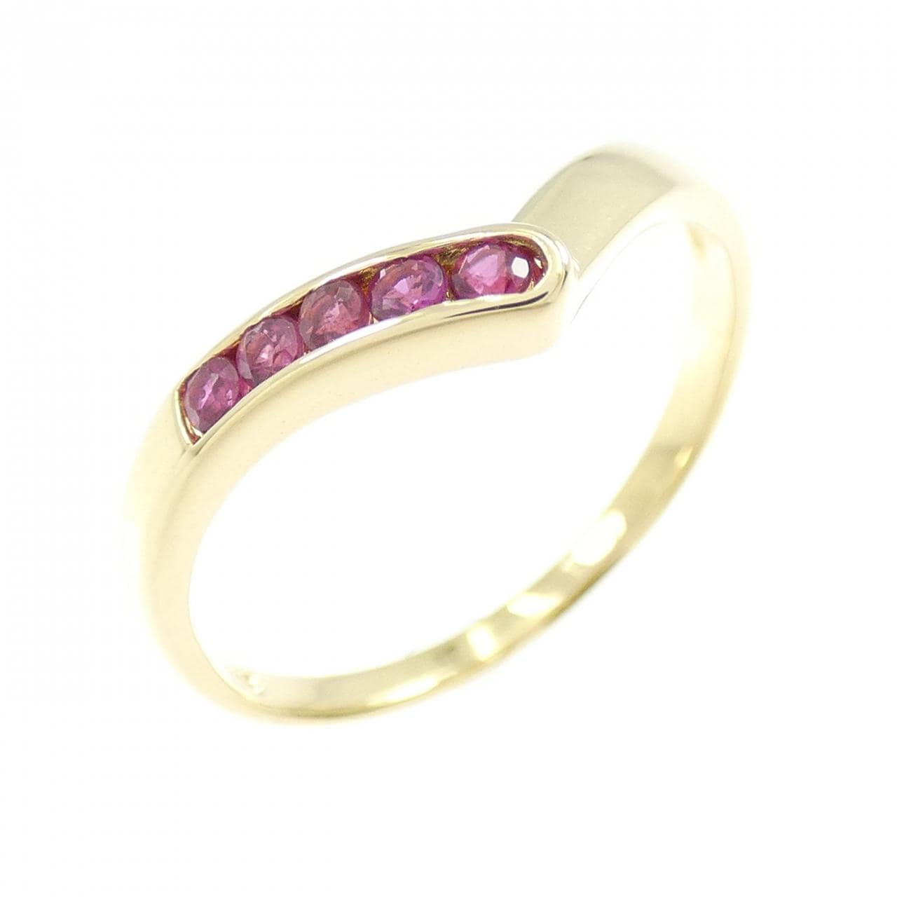 K18YG ルビー リング 0.17CT