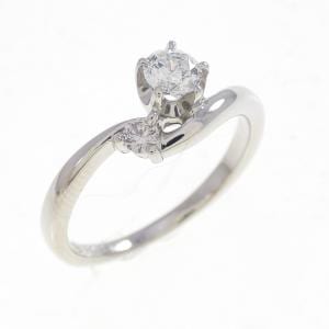 PT1000 ダイヤモンド リング 0.205CT E VS1 ファンシーカット