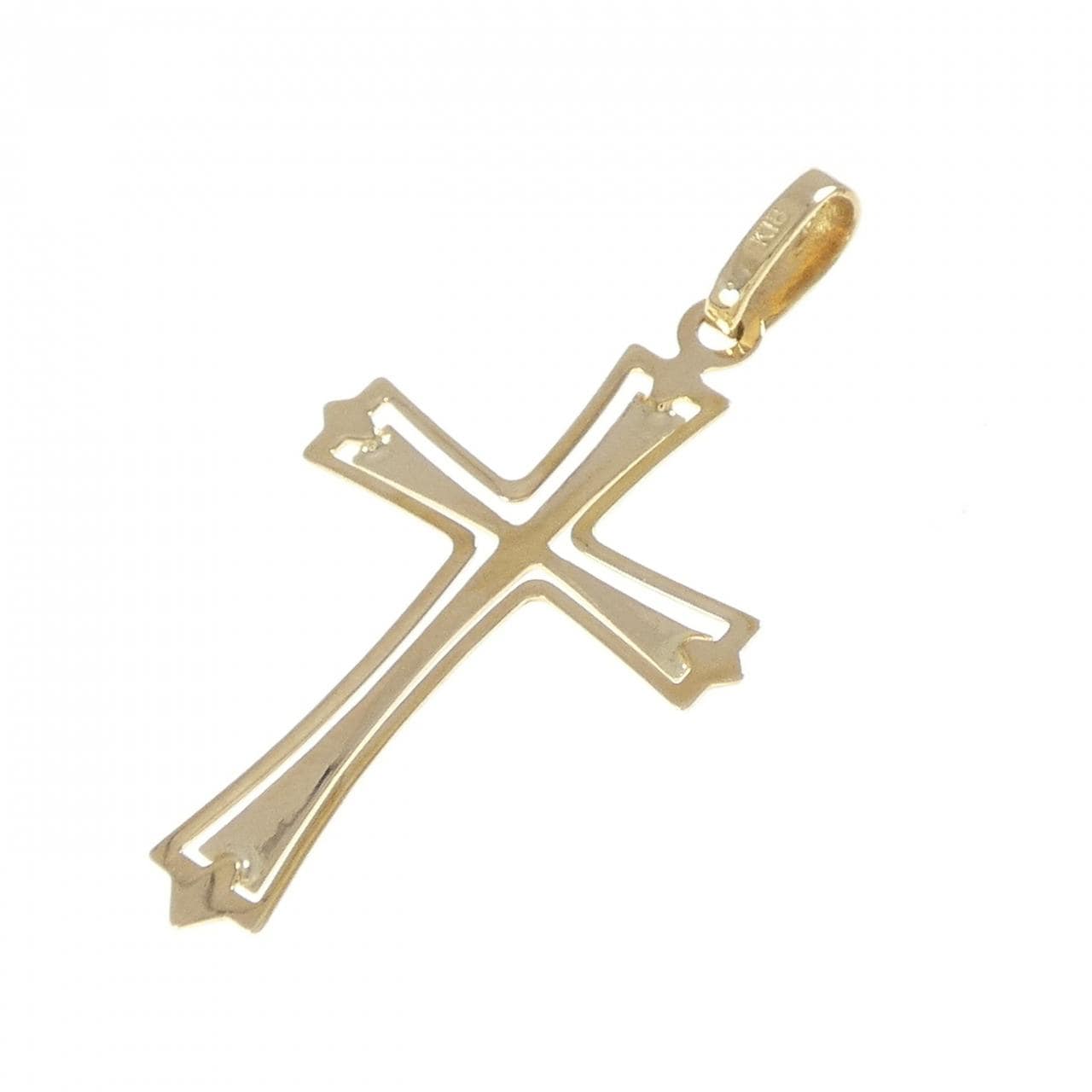 K18YG クロス ペンダント