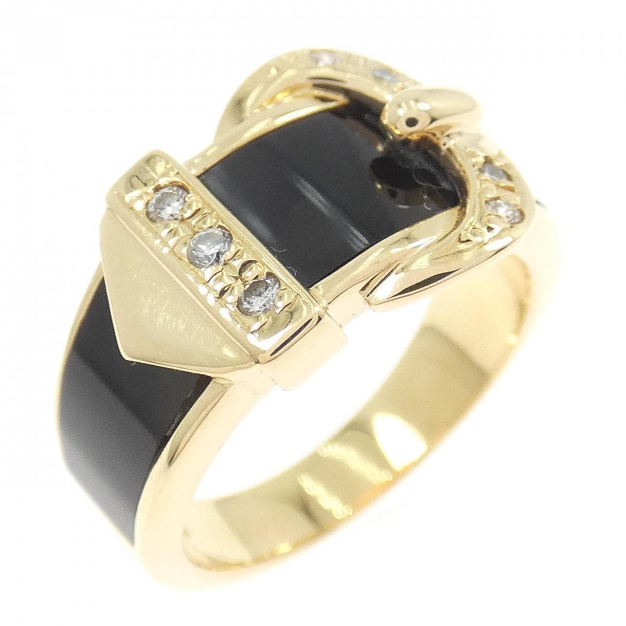 K18YG オニキス リング