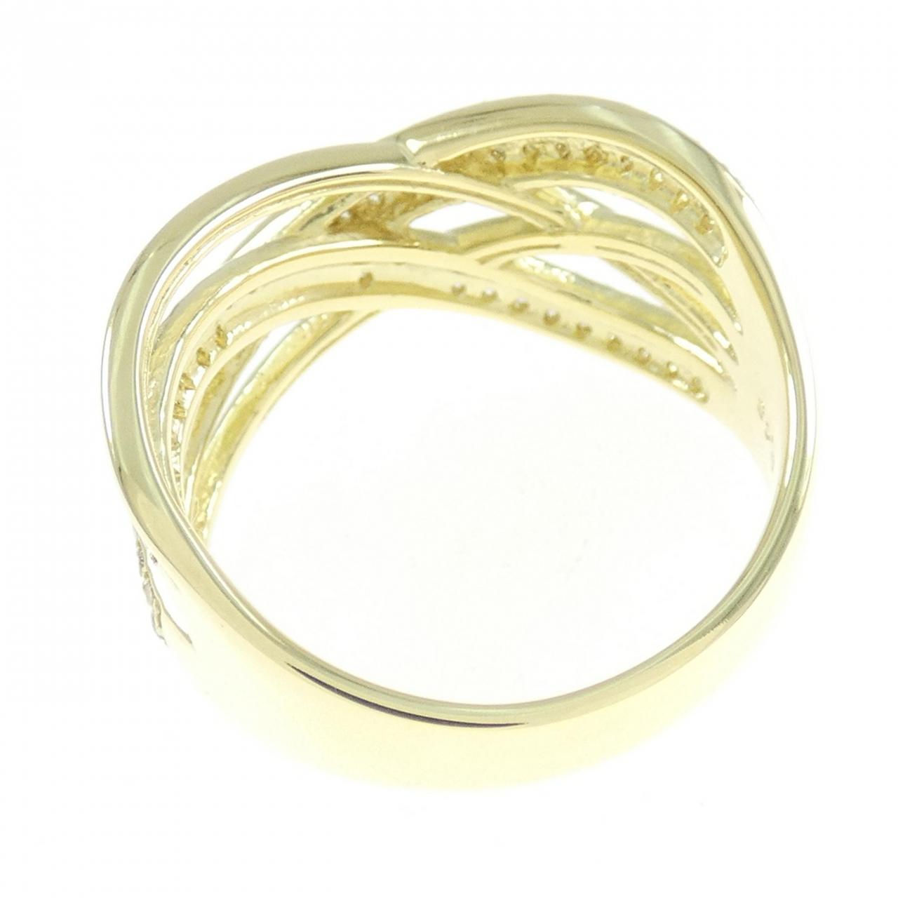 【新品】K18YG ダイヤモンド リング 0.45CT