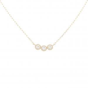 【リメイク】K18YG ダイヤモンド ネックレス 0.10CT