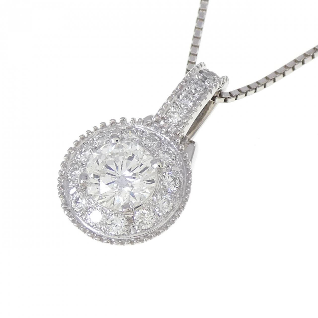 PT900/PT850 ダイヤモンド ネックレス 1.006CT G I1 Good