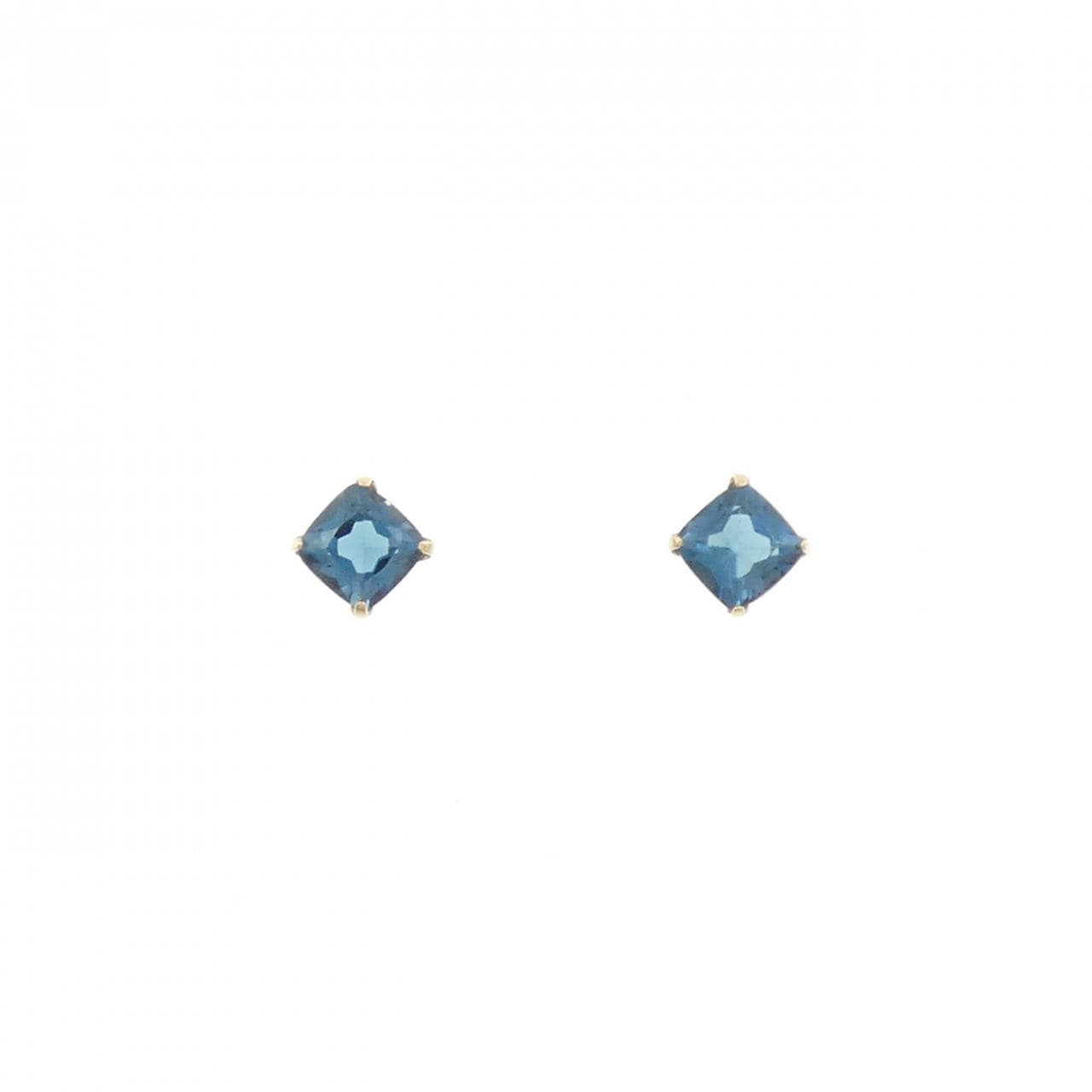 【新品】K18YG ブルートパーズ ピアス 0.74CT