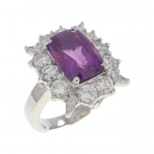 PT900 サファイヤ リング 2.89CT