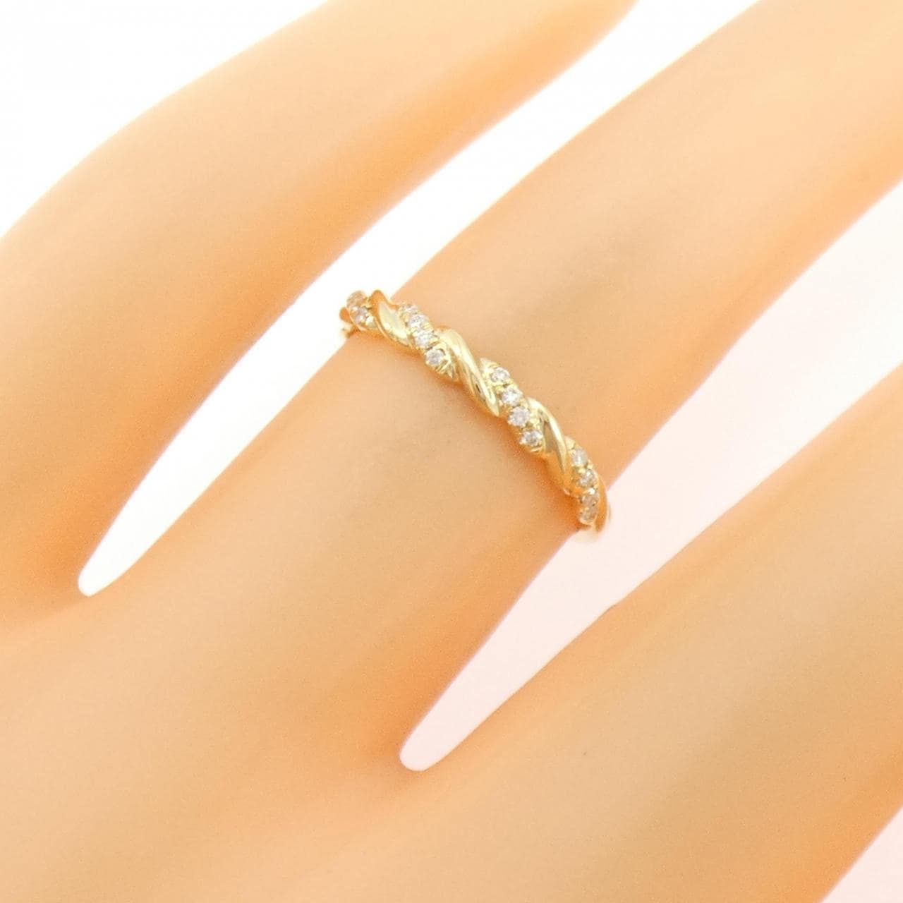 750YG ダイヤモンド リング 0.06CT