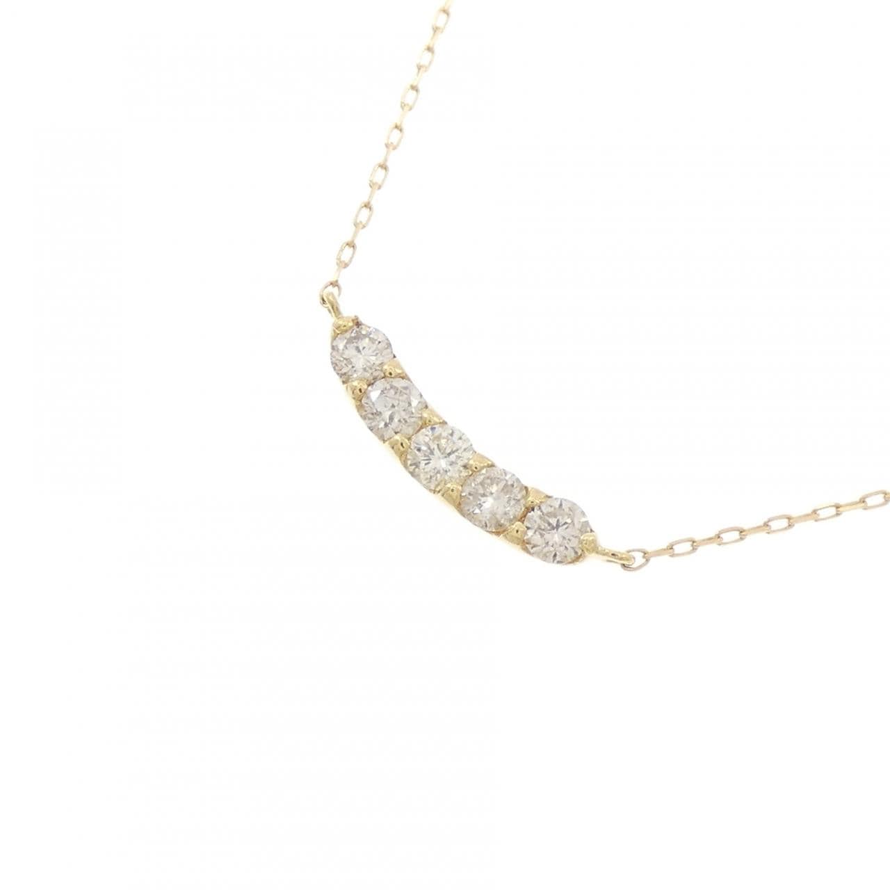 K18YG ダイヤモンド ネックレス 0.20CT