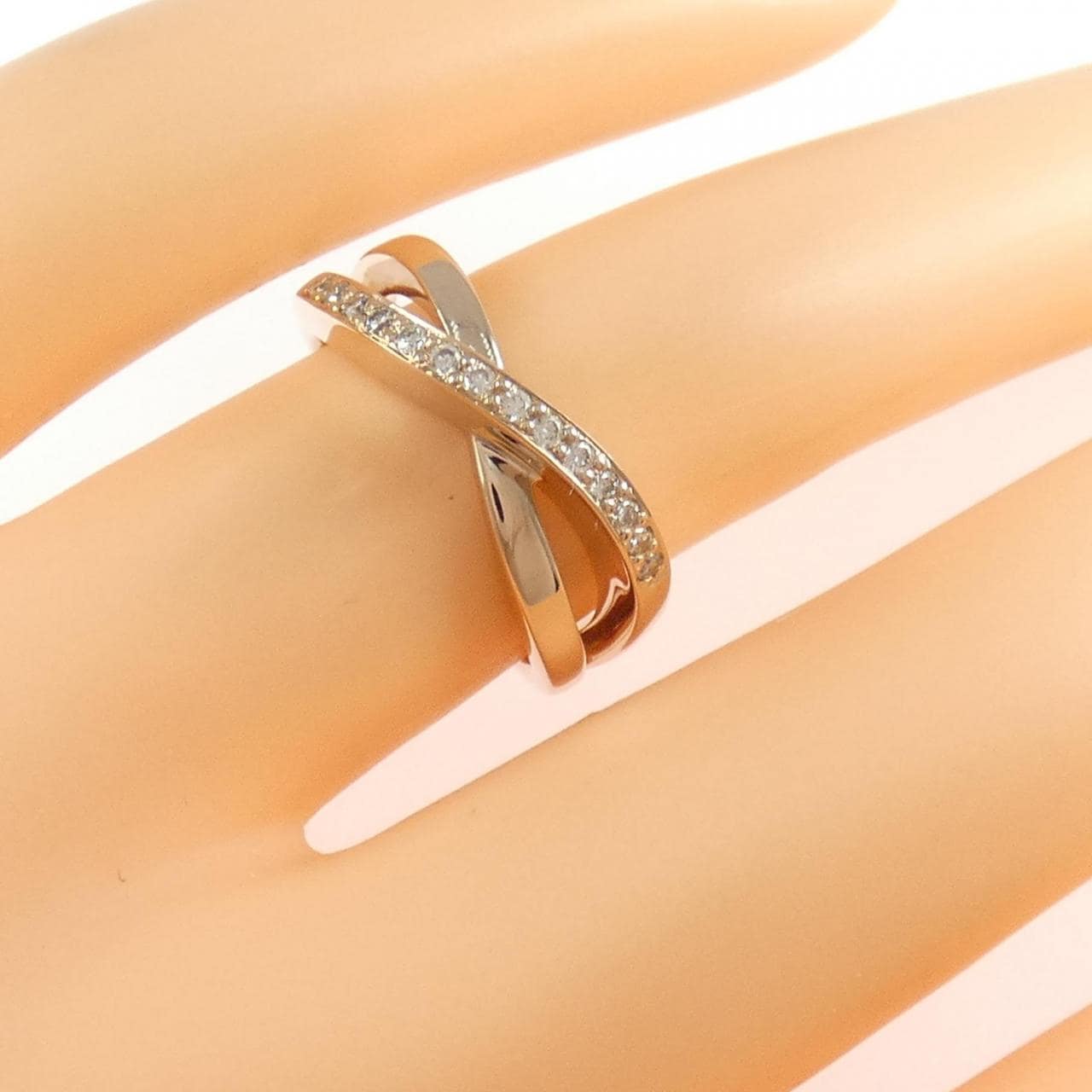 K18PG ダイヤモンド リング