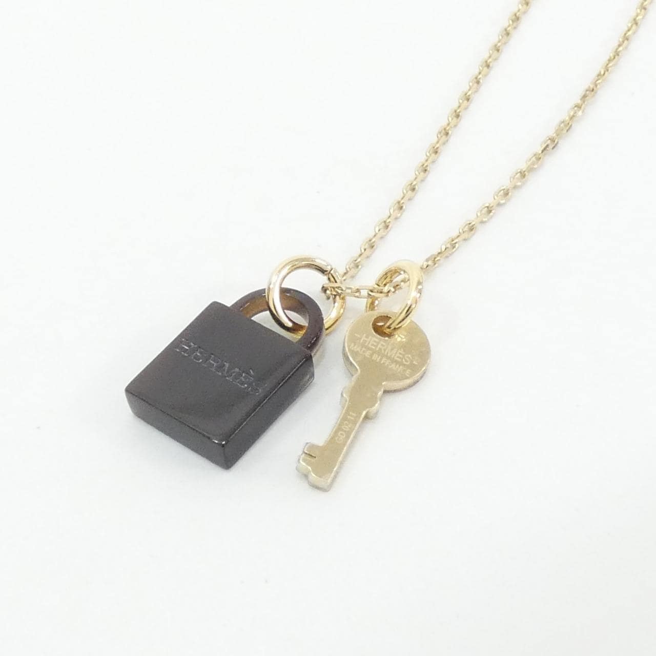 エルメス アミュレット パドロック PM 057027FD ネックレス