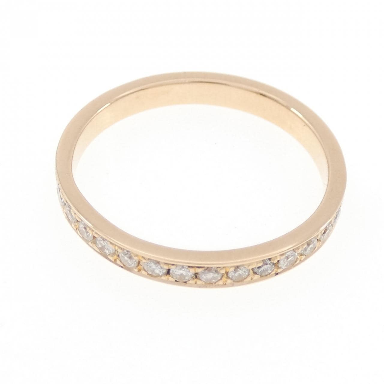 K18PG フルエタニティ ダイヤモンド リング 0.427CT
