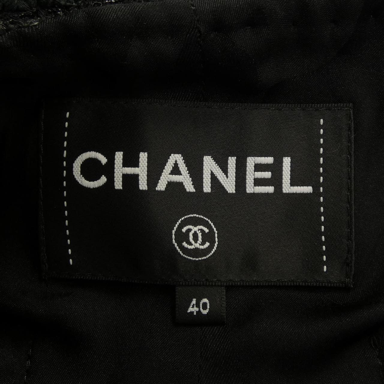 シャネル CHANEL LOOK56 P80445V72486 25B ノーカラージャケット