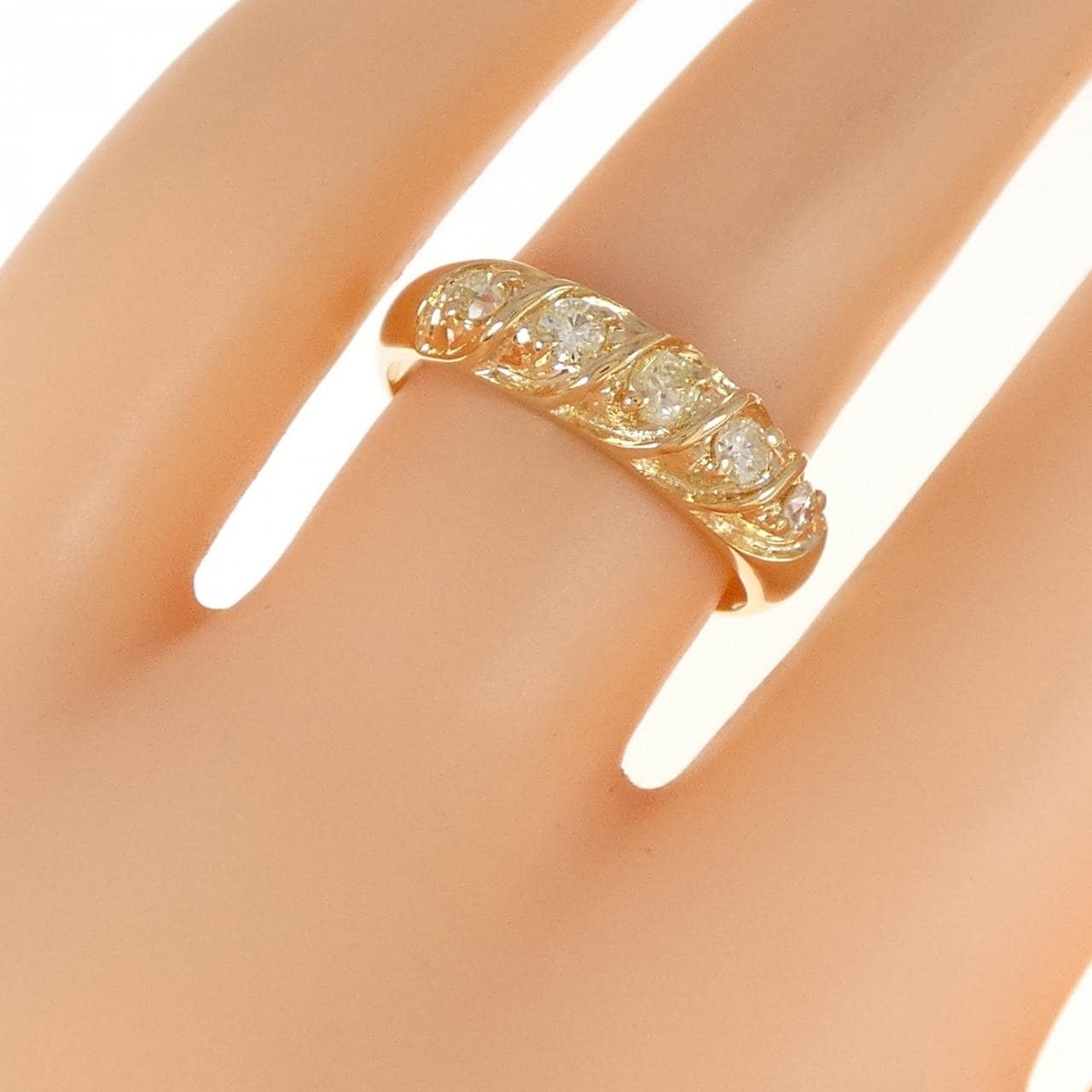 K18YG ダイヤモンド リング 0.31CT